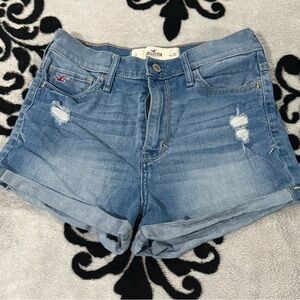 Hollister Women's Blue Jean Shorts Sz 3/26 EUC
